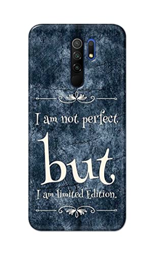 Image of Printed Hard Back Cover Case for Mi Poco M2 | Mi Poco M2 Reloaded Back Cover (I Am Not Perfect I Am Limited Edition) -1803