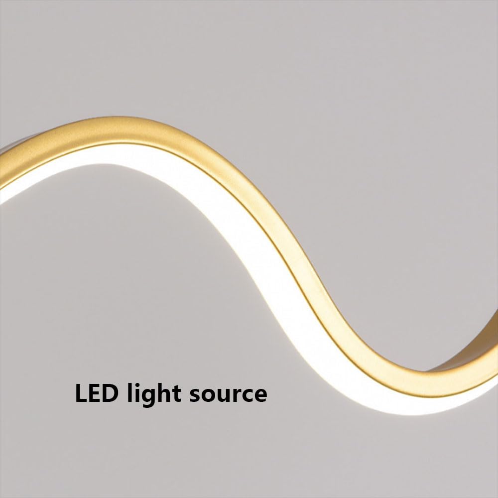 Nordic Lampa wisząca LED Liniowy żyrandol Oprawa aluminiowa Oświetlenie 3000-6000 K Lampa wisząca Kreatywny wystrój domu Możliwość przyciemniania Nowoczesne oświetlenie wewnętrzne