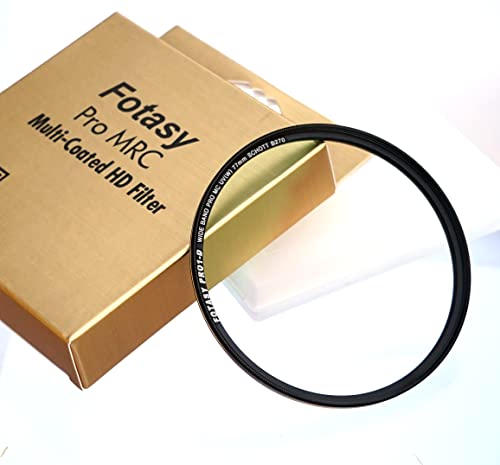 Image of Fotasy 77mm Ultra Slim UV Protection Lens Filter, Nano Coatings MRC Multi Resistant Coating Oil Water Scratch, 18 Layers Multicoated 77 mm UV Filter, German Schott B270 Glass