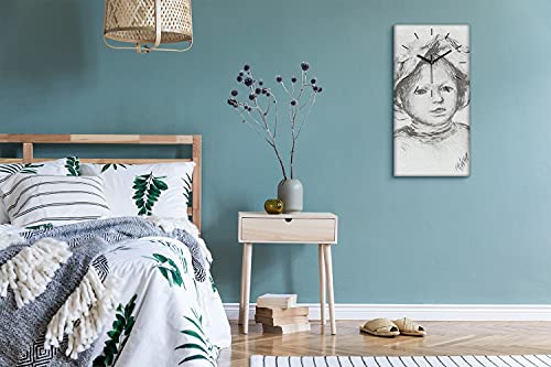 Horloge sur Toile Ne Pas Tic Tac pour un Sommeil sans Bruit en Chambre