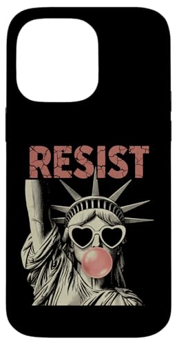Resist Statue Liberty Bubblegum Equality Retro Edgy Protest �X�}�z�P�[�X iPhone 14 Pro Max �p