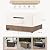 Fire Pit Cover Rectangular, Outdoor Heavy Duty 600D 100% Waterproof Tear-Resistant 52 Inch Fire Table Cover Rectangle, Patio Gas Fire Pit Table Covers, Beige 52" L x 34" W x 24" H
