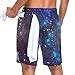 JHKKU Galaxy Nebulae Shorts for Men 7