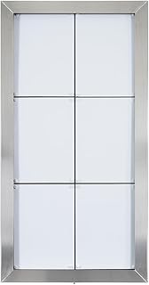 Securit MCS-6A4-LSS LED-Schaukasten Stainless Steel, 6 DIN A4 Seiten