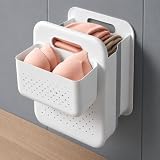 Goderewild Large Collapsible Laundry Basket with Detachable Hanging Organizer, Space-Saving Wall-Mounted Hamper for Home, Dorms, RVs, Main Basket Measures 13' x 9.5' x 17.5' In