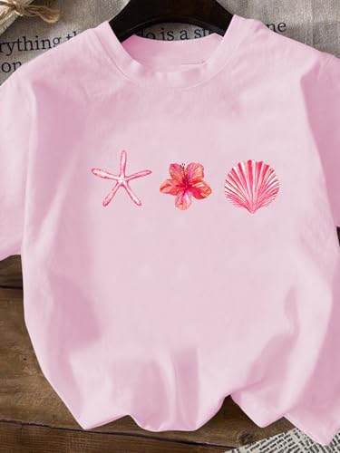 Image of WDIRARA Girl's Leopard Graphic T Shirt Crew Neck Short Sleeve Tee Shirts Cute Tops