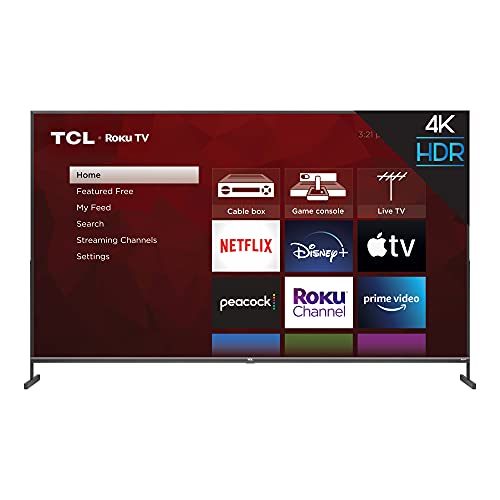 TCL 85-inch Class 4-Series 4K UHD HDR Smart Roku TV - 85S435, 2021 Model , Black