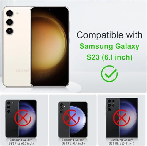 Image of MALEWOLF for Samsung S23 Case, Compatible with MagSafe, Magnetic Phone Case for Galaxy S23, [Translucent Matte] [Anti-Slip] Full-Body Protection, Slim Translucent Cover (Black /Orange)