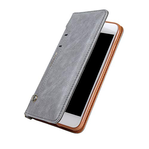Image of ClickCase for Realme Narzo 20 pro Flipper Series Leather Wallet Flip Case Kick Stand with Magnetic Closure Flip Cover for Realme Narzo 20 pro (Grey)