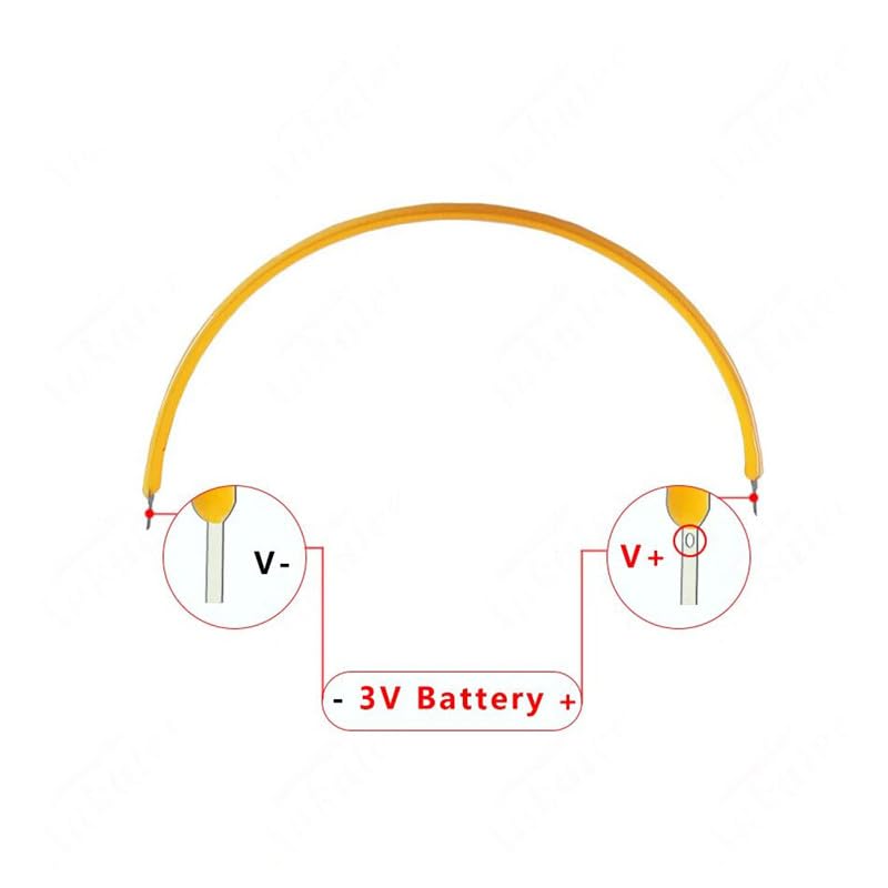 10 szt. 3 V COB LED filament elastyczny niebieski czerwony zielony żarówka Edison części zginany elastyczny filament LED DC3V akcesoria do źródła światła, różowy, 260 mm (10,23 cala)