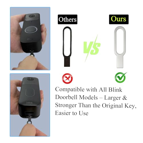 Blink Doorbell Key Replacement Tool, 2-Pack(Newest Model) Doorbell Camera Release Pin for Blink, Replacement Doorbell Key, Efficient Tool for Remove Blink Doorbell Mount and Battery Replacement - Image 2