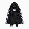 LBL Men's Hoodies Fleece Hooded Jacket Full Zip Plaid Shirt Sweatshirts Winter Thick Coats with Pockets BS008 Black XXL #3