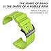ANCOOL Compatible with Fenix 2 Bands Soft Silicone Watch Bands Replacement for Fenix 2 Smartwatch (Green)