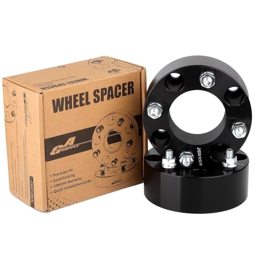 GAsupply ATV 4x110 Wheel Spacers 2 inch Black ATV Wheel Adapters Spacers 74mm Hub Bore 101.25 Studs Compatible with Honda Suzuki Bombardier 2 Pack