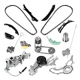 3.6 Pentastar Timing Chain Kit w/Water Pump & Oil Pump - Compatible with 2011-2015 Jeep Grand Cherokee/Wrangler, Dodge Durango/Charger/Grand Caravan, Chrysler Town & Country/300/200 3.6L V6