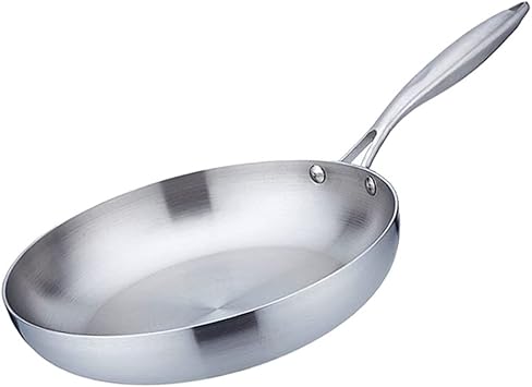 Frying pan, Stainless Steel Frying Pan, Professional Grade Pans for Cooking, Fry Pan Stainless Steel Tri-Ply Clad 9-12in Color 28cm/11in