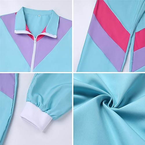 80s-Outfit-for-Men-Party-80s-Tracksuit-Men-80s-Windbreaker-Men-80s-Hip-Hop-Carnival-Halloween-Outfit-Retro-Party-Long-Sleeve-Zipper-Jacket-and-Pants-Set-Disco-Dancewear-Sky-blue-S