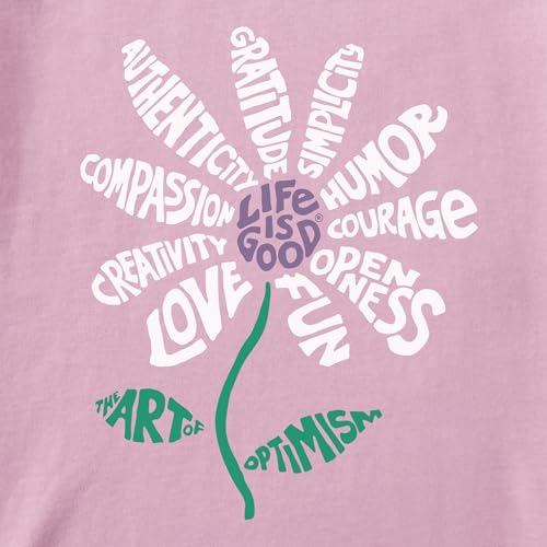 Life is Good Women's Crusher Tee, Long Sleeve Cotton Graphic T-Shirts, Superpowers Daisy2