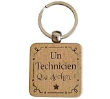 Création Française : Porte-clés gravé et conçu par notre petite entreprise familiale française. Élégant, unique, mesurant 8x4 cm, ce cadeau personnalisé ravira à coup sûr vos collègues, amis ou famille.