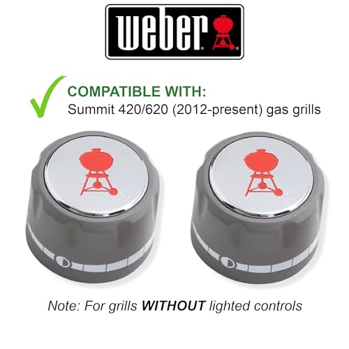 Weber Summit Series Gas Grill Main Burner Gas Control 2 Pack Knob 91537 by Weber - Used condition - Image 3