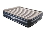 Bestway TriTech Queen Airbed 18' Inflatable Blow Up Air Mattress with Built-in AC Pump Elevated Comfort