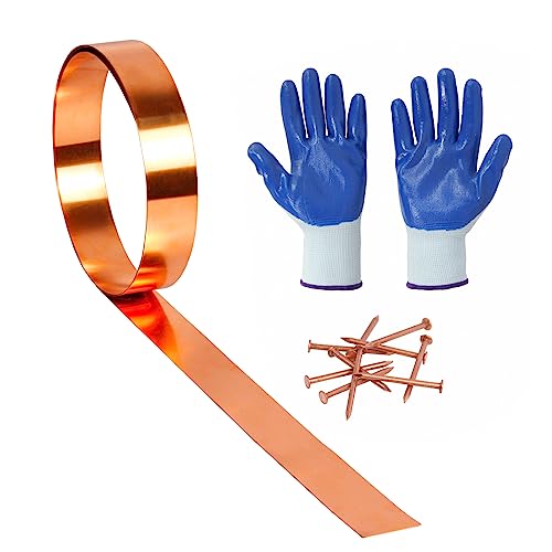 Copper Flashing 99.95% Pure - 16 Oz 24 Gauge 0.5mm Thickness - 10 Feet Length Copper Roll in Various Widths – Contractors & DIY Projects (24 Ga, 1" Width x 10 FT)