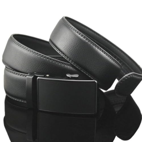 Generic Black Leather Belt with Automatic Buckle - Image 4