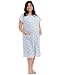The Bravely Labor and Delivery Gown - The Perfect for Maternity/Hospital / Nursing (Grey Quatrefoil, S/M/L)
