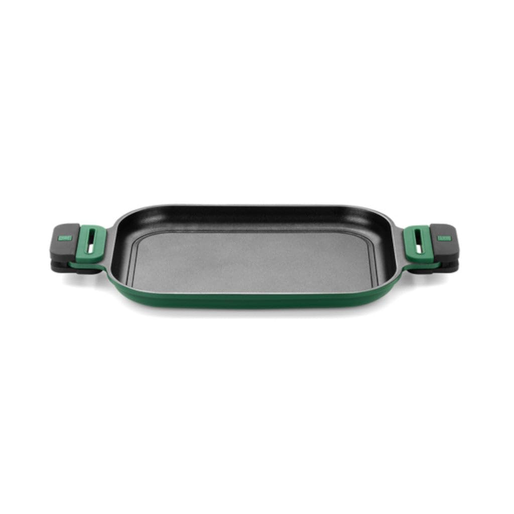 Monix Planet | Plancha lisse de 40 cm, fonte d'aluminium 100% recyclée, pleine induction, sans PFOA, antiadhésive
