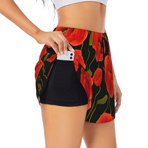 Short de sport avec poche et imprimé fleurs pour vos runs d'été