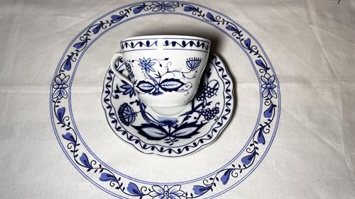 2 teiliges Kaffee-Set, Kahla Zwiebelmuster Porzellan Tasse mit...