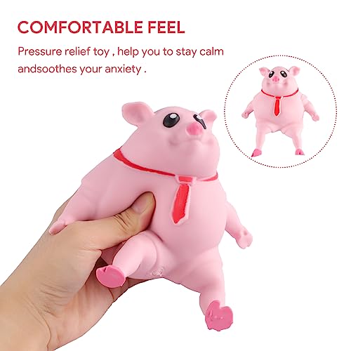 Necdeol Schweine-Quetschspielzeug, Stressspielzeug Rosa Schwein, Anti-Stress-Spielzeug, Anti-Angst-Reizbarkeits-Schweine-Spielzeug,Realistischer Anti-Crush für Baby Birthday Halloween