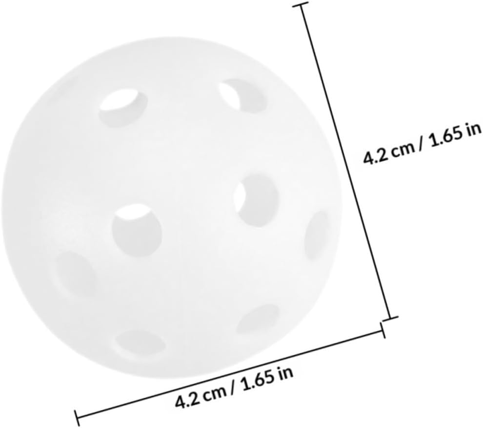 Kisangel 100pcs Plastic Practice Golf Balls 26-Hole Hollow Training Balls for Indoor Outdoor Swing Practice Golf Clubs Recreation