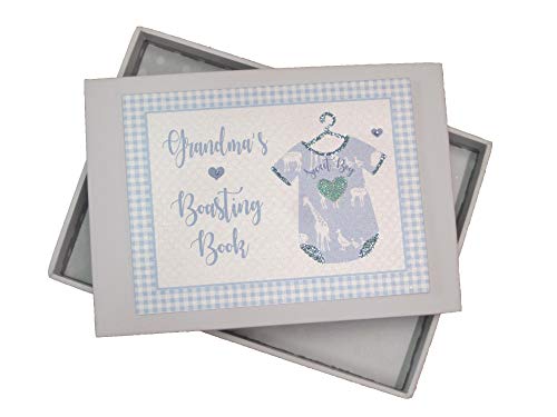 White Cotton Cards Grandma's Boasting Book Photo Album Blue Vest (BV3T), Blue,white, Medium - Image 3