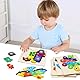 Holzpuzzle für Kleinkinder,Montessori Spielzeug 2 Jahre,Puzzle ab 2 3, Geschenk für 1 2 3 Jährige Jungen und Mädchen - 4er-Pack