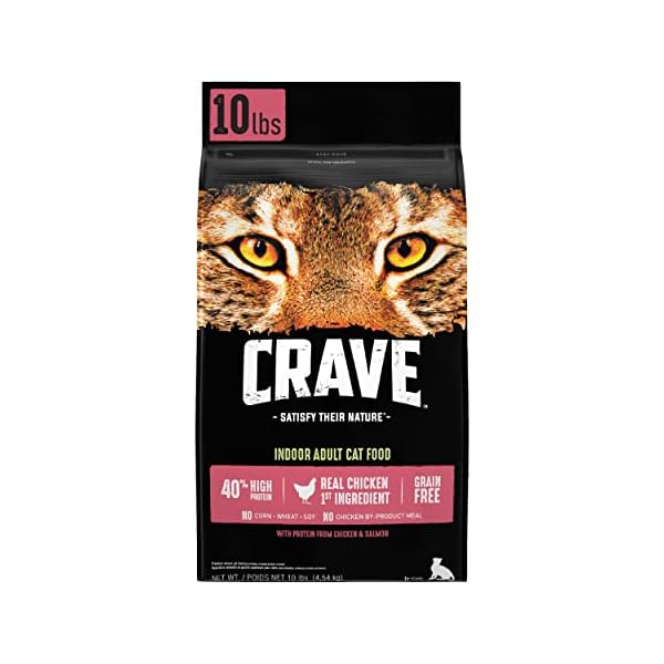CRAVE Grain Free Indoor Adult High Protein Natural Dry Cat Food with