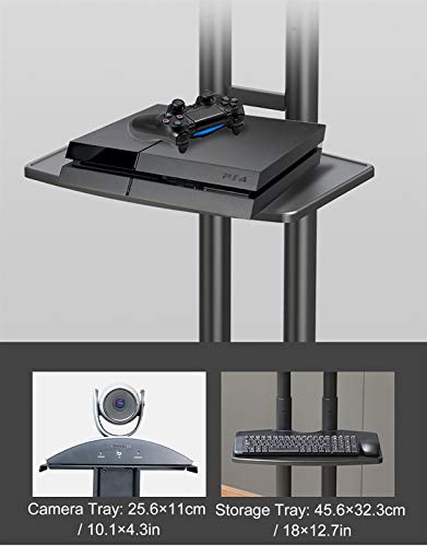 Soporte de TV móvil para 32"-65" con ruedas y estante miniatura 7