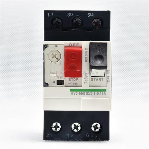 Disjoncteur moteur GV2ME01 C 3P type thermique magnétique calibre 0.1 à 0.16A