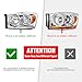 ADCARLIGHTS 2006 2007 2008 2009 Dodge Ram Headlight Assembly for 2006-2008 Do dge Ram 1500/2006-2009 Dodge Ram 2500 3500 Clear Lens Chrome Housing Amber Reflector Headlamp Replacement Left Right Pair