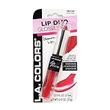 L.A. LA Colors Lip Duo Lipstick Lip Gloss Lipgloss 2 in 1 (ETERNAL FLAME)