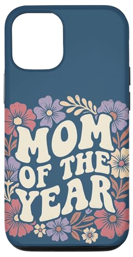 Mom of the Year Retro Floral Cute Mother's Day Vintage �X�}�z�P�[�X iPhone 12/12 Pro �p