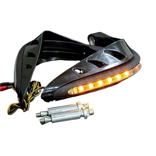 Protège-leviers frein moto avec éclairage LED et protège-mains ventilés scooter