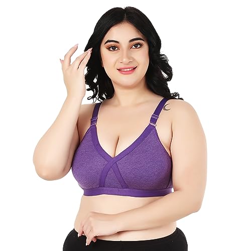 Image of Cotton Minimizer Full Coverage Bra for Heavy Bust Seamless Non Padded