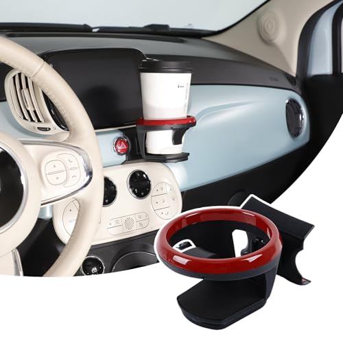 Porte-gobelet de voiture Fiat 500 2007-2026 support tasse rouge