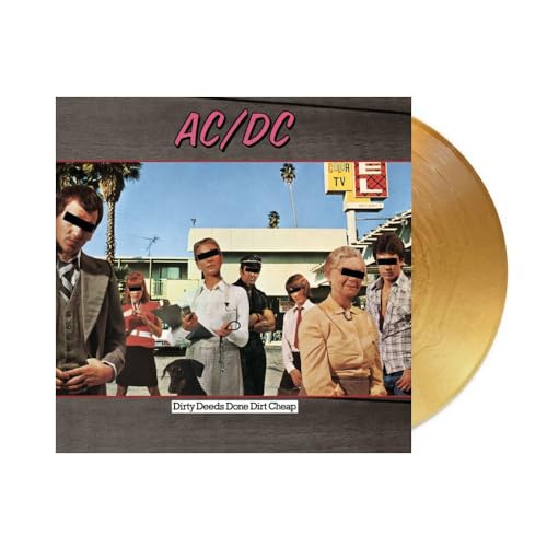 AC/DC - Dirty Deeds Done Dirt Cheap 50th Anniversary Exclusive Limited Gold Color Vinyl Rock LP - Vinyl release thumbnail