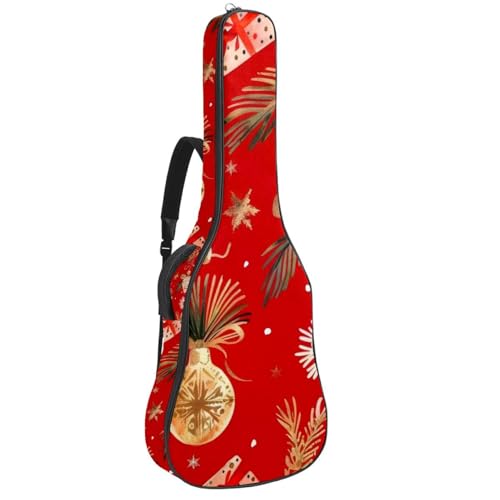 Sac guitare imperméable en tissu Oxford robuste avec double poche de rangement