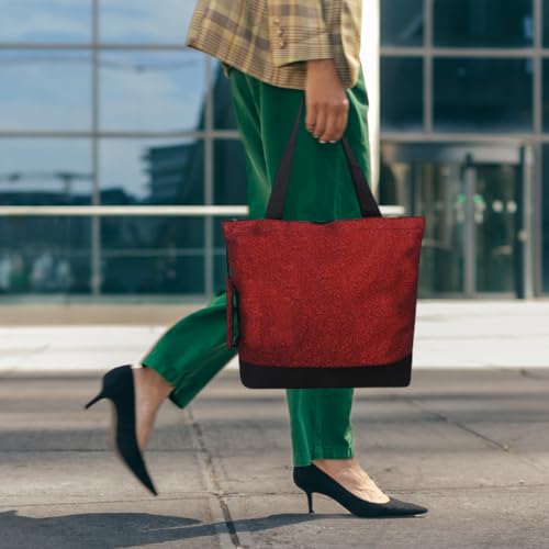 Image of NGIL Medium Top Zipper Closure Canvas Tote Bag with Attached Matching Coin Purse For Moms and Nurses