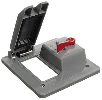 Carlon E9G2GTN-CAR Weatherproof Cover, 2-Gang, Vertical, Type: GFI, Non-Metallic