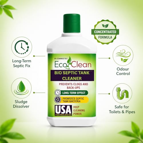 Image of Ecoclean Septic Tank Bacteria Cleaner Liquid, Bio Enzyme