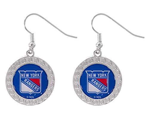 Aminco NHL New York Rangers Dimple Earrings